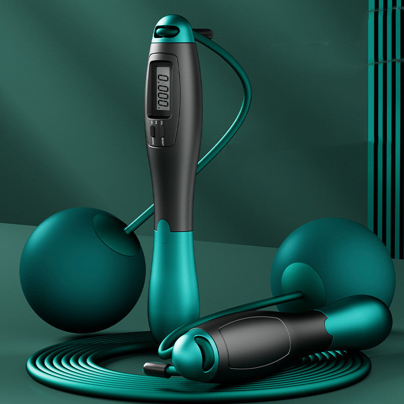 Dual-Purpose Cordless Skipping Rope with Counter