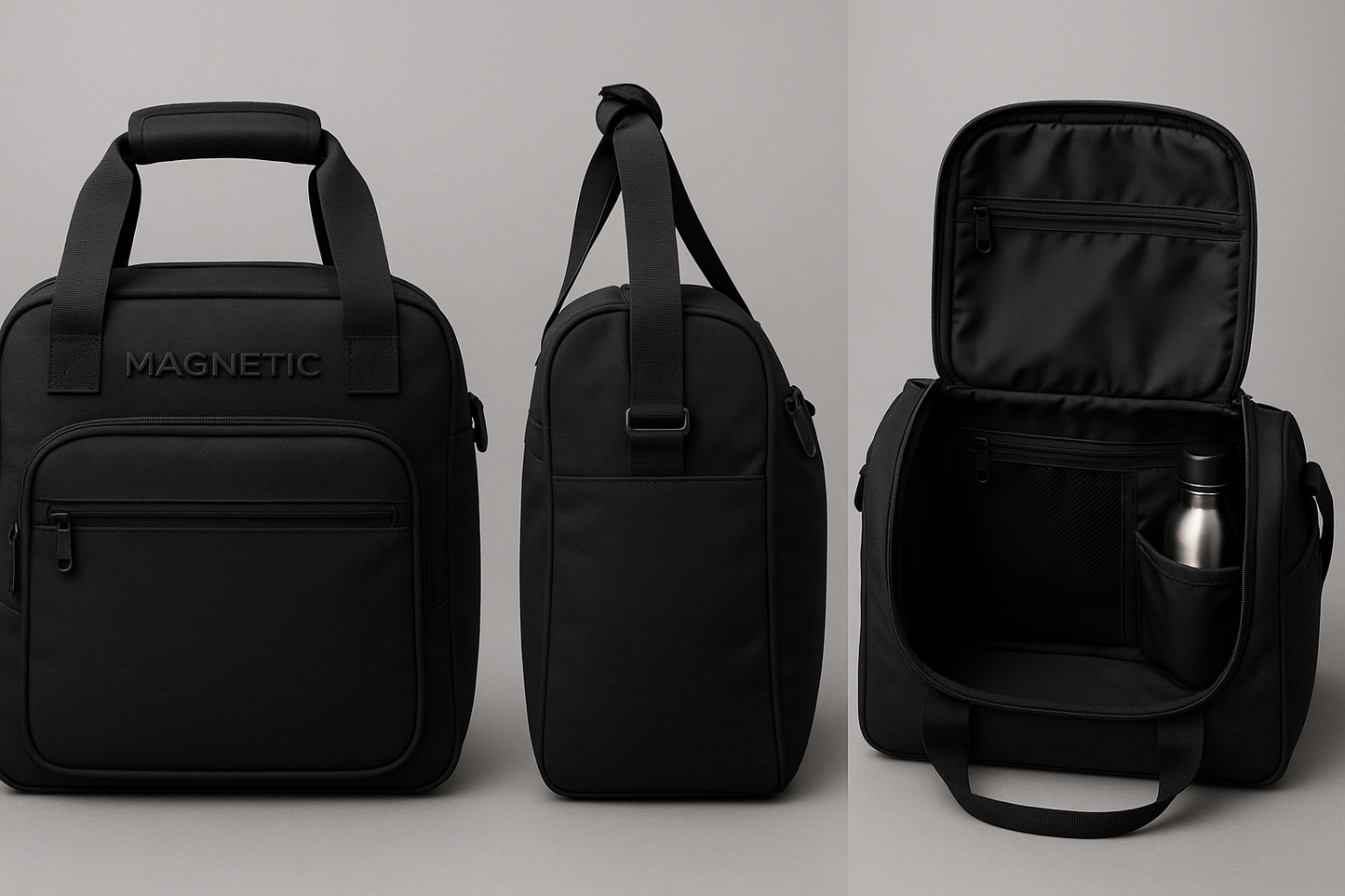 Mini Magnetic Gym Bag with Water Bottle